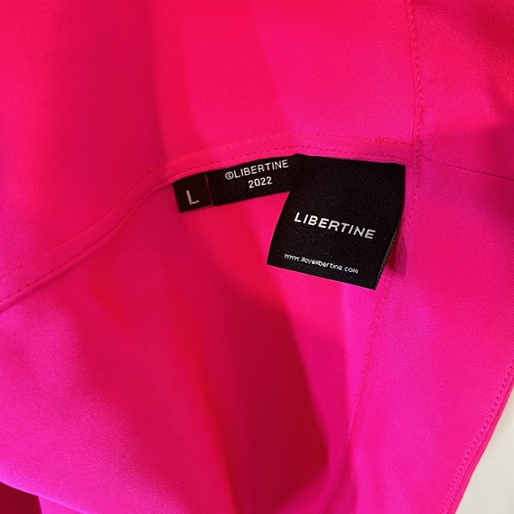 Libertine ‘OVERSATURATED SILKS’ PINK TIE BLOUSE and PANTS - Picture 8 of 16